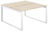 Стол-бенч с вырезом Allegro / 1200×1638×750 / Профиль О-образный: 70×20 Белый / Столешница: Белый / AG.137.WH.V.72.WH Стол-бенч с вырезом Allegro / 1200×1638×750 / Профиль О-образный: 70×20 Белый / Столешница: Белый / AG.137.WH.V.72.WH