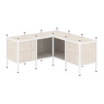 Loft Угловой внутренний стеллаж наборный VR.L-27 Тиквуд тёмный/Белый металл 1278×1278×636 Loft Угловой внутренний стеллаж наборный VR.L-27 Тиквуд тёмный/Белый металл 1278×1278×636