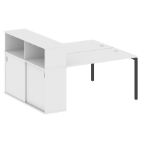 Metal System Quattro Р. ст. с шкафом-купе на П-образном м/к 40БП.РС-СШК-2.3 Т Акация/Антрацит металл 1810*1475*1098 Metal System Quattro Р. ст. с шкафом-купе на П-образном м/к 40БП.РС-СШК-2.3 Т Акация/Антрацит металл 1810*1475*1098
