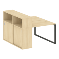 Metal System Quattro Р. ст. с шкафом-купе на О-образном м/к 40БО.РС-СШК-2.1 Т Акация/Антрацит металл 1410*1475*1098 Metal System Quattro Р. ст. с шкафом-купе на О-образном м/к 40БО.РС-СШК-2.1 Т Акация/Антрацит металл 1410*1475*1098