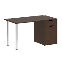 Home Office Стол офисный VR.SP-3-138.1 Серый/Хром опоры 1380×720×750