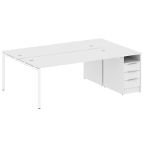 Metal System Quattro Р. ст. с тумбой на П-образном м/к 40БП.РС-СТП-2.5 Акация/Антрацит металл 2212*1475*750 Metal System Quattro Р. ст. с тумбой на П-образном м/к 40БП.РС-СТП-2.5 Акация/Антрацит металл 2212*1475*750