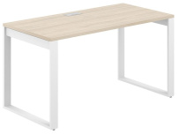 Стол офисный с лючком Allegro / 1600×600×750 / Профиль О-образный: 70×20 Металлокаркас: Белый / Столешница: Акация равелло / AG.103.AR.L.72.WH Стол офисный с лючком Allegro / 1600×600×750 / Профиль О-образный: 70×20 Металлокаркас: Белый / Столешница: Акация равелло / AG.103.AR.L.72.WH