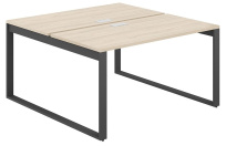 Стол-бенч с лючком Allegro / 1200×1238×750 / Профиль О-образный: 70×20 Антрацит / Столешница: Белый / AG.131.WH.L.72.AN Стол-бенч с лючком Allegro / 1200×1238×750 / Профиль О-образный: 70×20 Антрацит / Столешница: Белый / AG.131.WH.L.72.AN