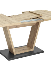 Стол Vector 120-160×80 дуб/графит Стол Vector 120-160×80 дуб/графит