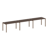 Metal System Р. ст. на 3 раб. места на П-образном м/к БП.СМ-3.3 Акация/Антрацит металл 4200*720*750 Metal System Р. ст. на 3 раб. места на П-образном м/к БП.СМ-3.3 Акация/Антрацит металл 4200*720*750