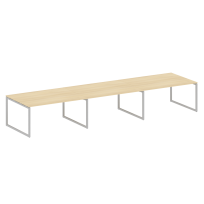 Metal System Quattro Перег. стол (3 столешницы) на О-оразном м/к 40БО.ПРГ-3.4 Акация/Антрацит металл 4800*1235*750 Metal System Quattro Перег. стол (3 столешницы) на О-оразном м/к 40БО.ПРГ-3.4 Акация/Антрацит металл 4800*1235*750