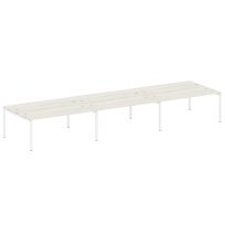 Metal System Quattro Р. ст. на 6 раб. места на П-образном м/к 50БП.СМ-6.5 Акация/Антрацит металл 5400*1475*750