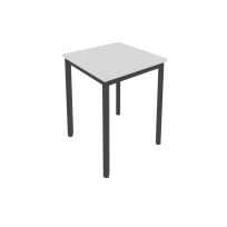 Slim Стол офисный на металлокаркасе С.СП-1.1 Белый/Антрацит металл 600×600×750 Slim Стол офисный на металлокаркасе С.СП-1.1 Белый/Антрацит металл 600×600×750