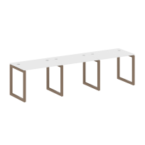 Metal System Quattro Р. ст. на 3 раб. места на О-образном м/к 50БО.СМ-3.1 Акация/Антрацит металл 3000*720*750 Metal System Quattro Р. ст. на 3 раб. места на О-образном м/к 50БО.СМ-3.1 Акация/Антрацит металл 3000*720*750