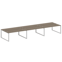 Metal System Р. ст. на 6 раб. места на О-образном м/к БО.СМ-6.5 Акация/Антрацит металл 5400*1475*750 Metal System Р. ст. на 6 раб. места на О-образном м/к БО.СМ-6.5 Акация/Антрацит металл 5400*1475*750